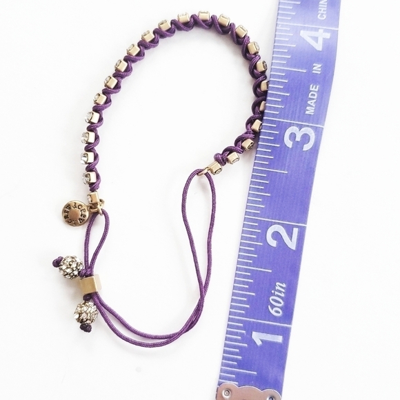 𝅺j. Crew Purple Pull String Bracelet - Picture 1 of 6